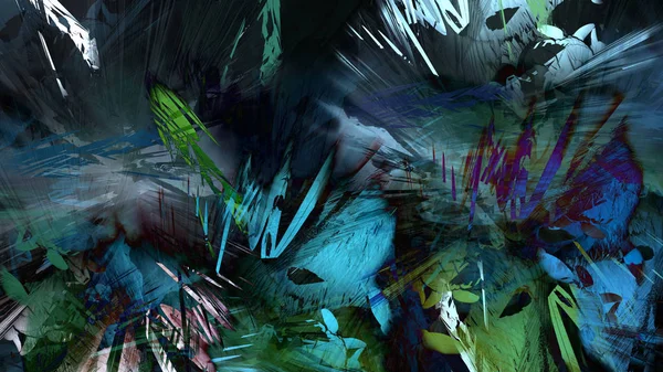 Soyut modern sanat doğa jeolojik kaya dağ patlama enerji resim illüstrasyon 