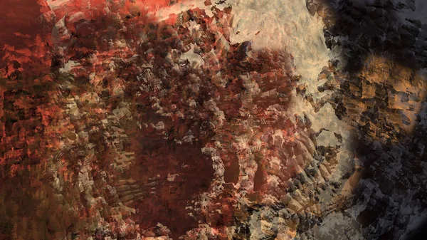 Abstract modern art nature geologic rock mountain explosion energy painting illustration