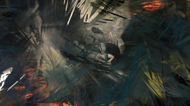 Soyut modern sanat doğa jeolojik kaya dağ resim illüstrasyon 