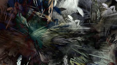 Soyut modern sanat doğa jeolojik kaya dağ resim illüstrasyon 