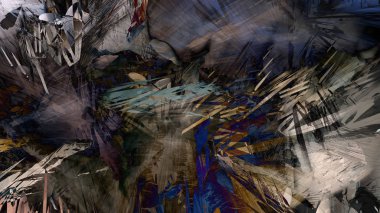 Soyut modern sanat doğa jeolojik kaya dağ resim illüstrasyon 