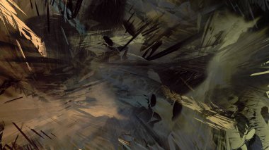 Soyut modern sanat doğa jeolojik kaya dağ resim illüstrasyon 