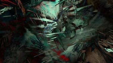 Soyut modern sanat doğa jeolojik kaya dağ resim illüstrasyon 