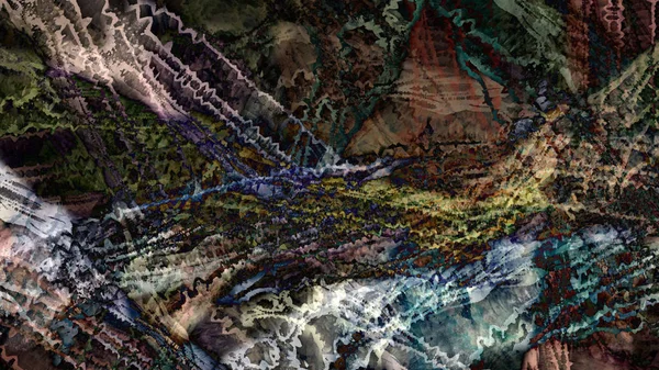 Abstract modern art nature geologic rock mountain painting illustration