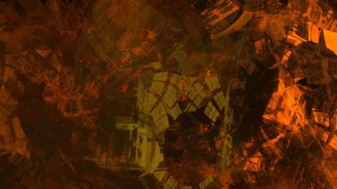 Soyut jeolojik kaya oluşumu, dijital sanat