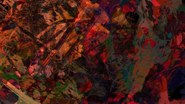 Soyut jeolojik kaya oluşumu, dijital sanat