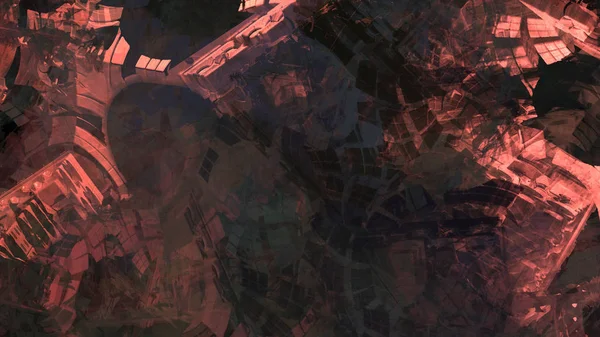 Abstrakt Geologisk Klippformation Digital Konst — Stockfoto