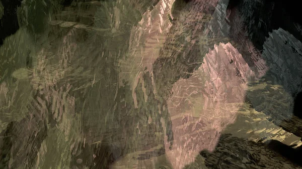 Formación Geológica Abstracta Rocas Arte Digital —  Fotos de Stock