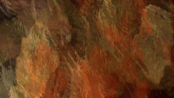 Formação Rochosa Geológica Abstrata Arte Digital — Fotografia de Stock