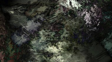 Soyut jeolojik kaya oluşumu, dijital sanat