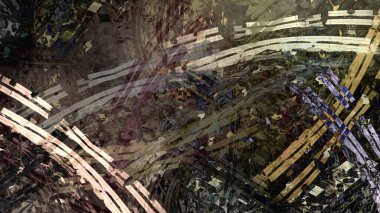 Soyut jeolojik kaya oluşumu, dijital sanat