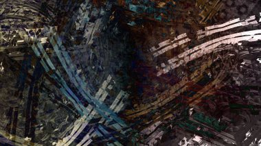 Soyut jeolojik kaya oluşumu, dijital sanat