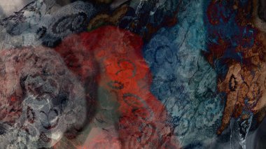 Soyut jeolojik kaya oluşumu, dijital sanat