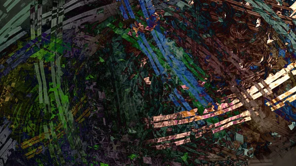 Abstracte Geologische Rotsformatie Digitale Kunst — Stockfoto