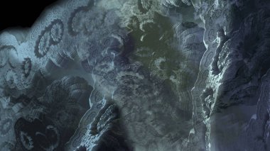 Soyut renkli mimari gerçeküzeri arka plan, dijital sanat