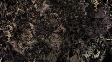 Soyut renkli mimari gerçeküzeri arka plan, dijital sanat