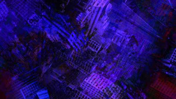Абстрактна Барвиста Архітектура Сюрреалістичний Фон Цифрове Мистецтво — стокове фото