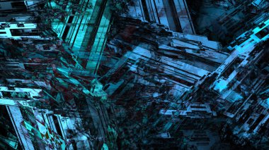 Soyut geometrik renkli arka plan, dijital sanat