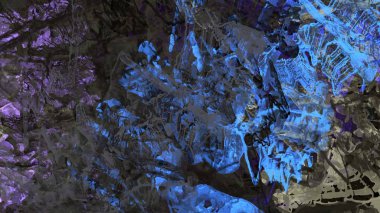 Soyut geometrik yüzey arazi renkli arka plan, dijital sanat