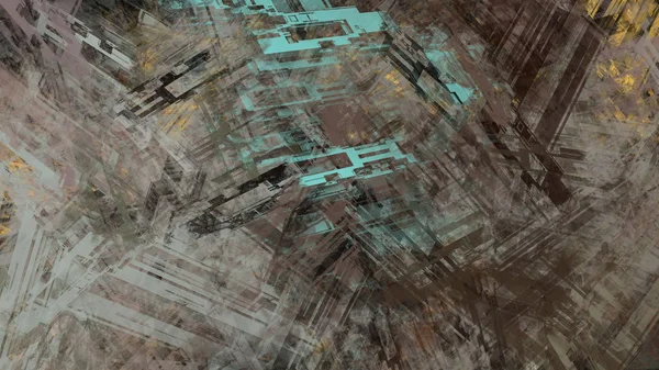 Абстрактний Геометричний Барвистий Фон Цифрове Мистецтво — стокове фото