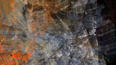 Soyut geometrik yüzey arazi renkli arka plan, dijital sanat