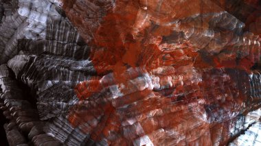 Soyut geometrik yüzey arazi renkli arka plan, dijital sanat