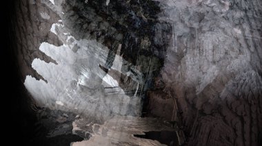 Soyut geometrik yüzey arazi renkli arka plan, dijital sanat