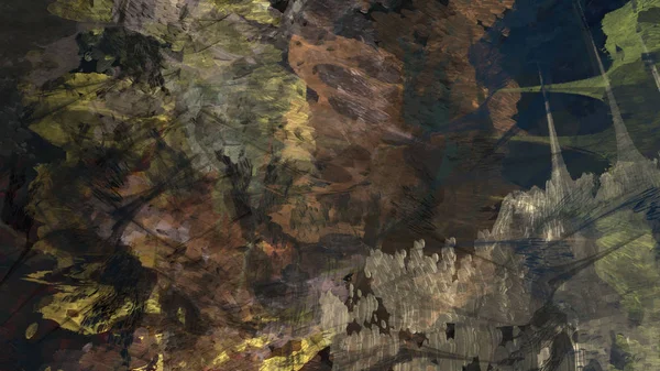 Abstrato Terreno Superfície Geométrica Fundo Colorido Arte Digital — Fotografia de Stock