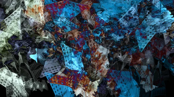 Абстрактний Поверхневий Рельєф Барвистий Фон Цифрове Мистецтво — стокове фото