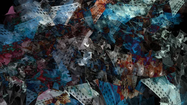 Abstrakte Oberfläche Gelände Bunten Hintergrund Digitale Kunst — Stockfoto