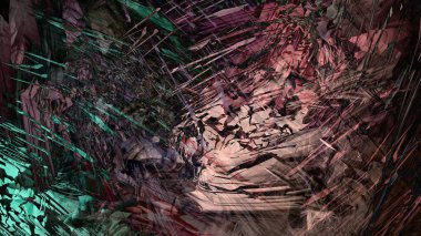 Soyut doku malzemesi renkli dağ manzara su boyası dijital illüstrasyon arka plan