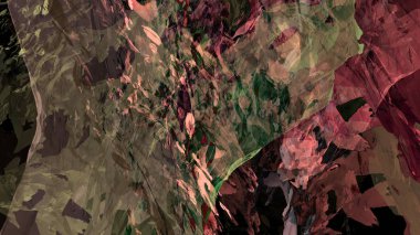 Soyut malzeme renkli doku dağ manzara boya dijital illüstrasyon psychedelic arka plan