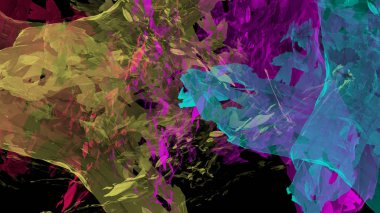 Soyut doku malzemesi renkli dağ manzara su boyası dijital illüstrasyon arka plan