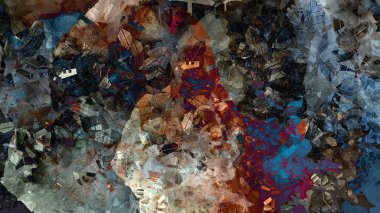 Soyut malzeme renkli doku dağ manzara boya dijital illüstrasyon psychedelic arka plan