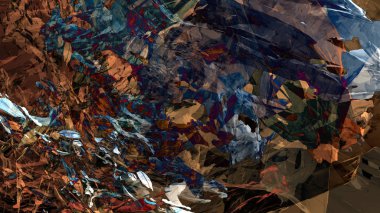 Soyut malzeme renkli doku dağ manzara boya dijital illüstrasyon psychedelic arka plan