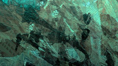 Soyut kentsel şehir geometrik boya yıpranmış doku malzeme yüzey renkli dijital illüstrasyon arka plan