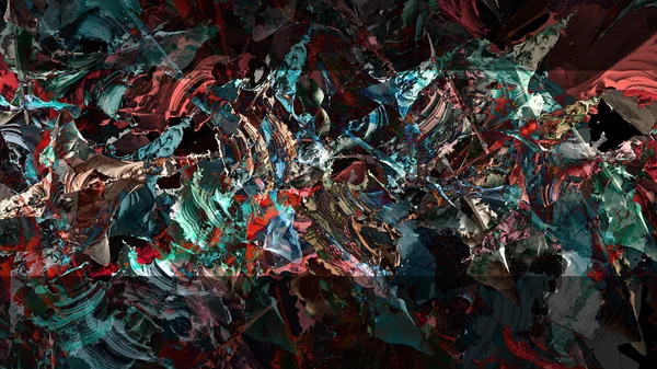 Abstrato Textura Material Colorido Montanha Paisagem Água Pintura Digital Ilustração — Fotografia de Stock