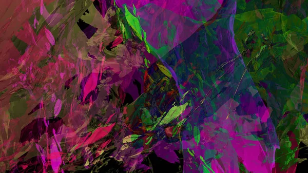 Abstract Materiaal Kleurrijke Textuur Berglandschap Verf Digitale Illustratie Psychedelische Achtergrond — Stockfoto