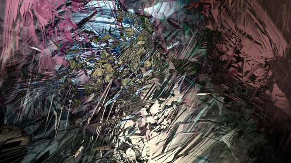Абстрактний Матеріал Текстури Барвистий Гірський Пейзаж Водяна Фарба Цифровий Ілюстраційний — стокове фото