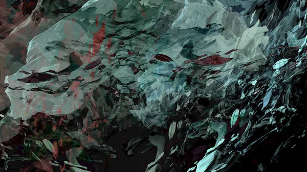 Matériel Abstrait Texture Colorée Paysage Montagne Peinture Illustration Numérique Fond — Photo