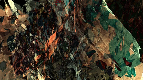 Abstrato Material Colorido Textura Montanha Paisagem Pintura Digital Ilustração Psicodélico — Fotografia de Stock