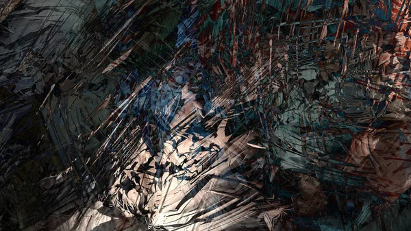 Абстрактный Текстурный Материал Красочный Горный Пейзаж Воды Краски Цифровой Иллюстрации — стоковое фото