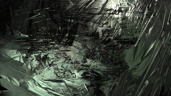 Абстрактный текстурный материал красочный горный пейзаж воды краски цифровой иллюстрации фон
