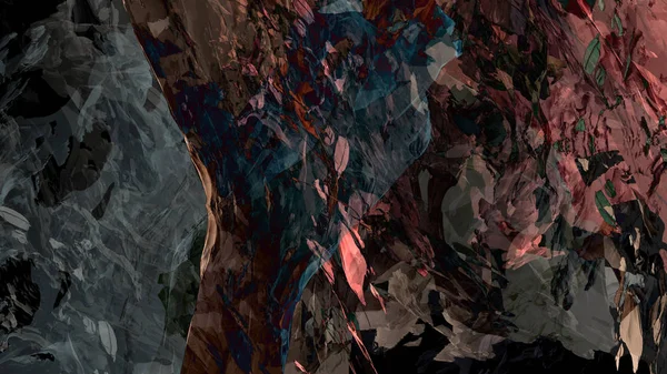 Αφηρημένο Υλικό Πολύχρωμη Υφή Βουνό Τοπίο Paint Ψηφιακή Απεικόνιση Ψυχεδελικό — Φωτογραφία Αρχείου