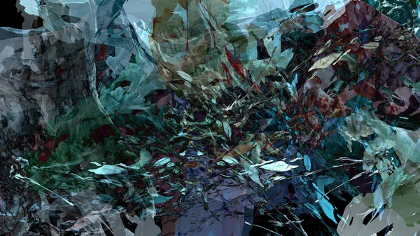 Abstrakt Material Färgglada Konsistens Berg Landskap Måla Digital Illustration Psykedelisk — Stockfoto