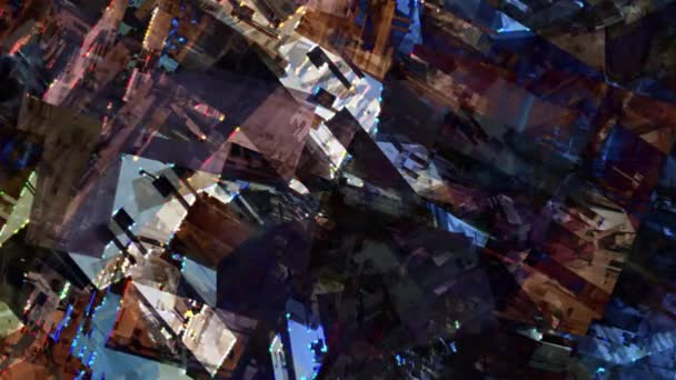 Абстрактне Переміщення Переміщення Міської Будівлі Текстури Текстурного Візерунка Матеріалу Фону — стокове відео