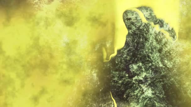 Deslocando Múmia Mumificado Corpo Pedra Rocha Atmosférica Fumaça Relâmpago Fundo — Vídeo de Stock