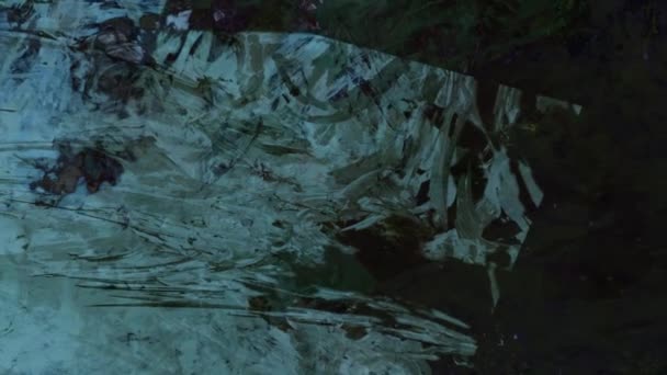 Абстрактное Смещение Красочной Пещеры Природы Движущейся Ландшафтной Цифровой Иллюстрации Бесшовное — стоковое видео
