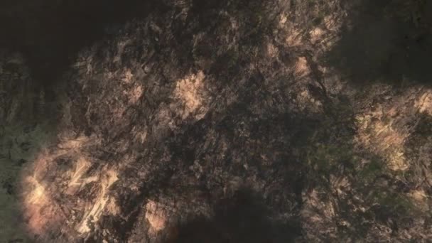 Абстрактное Перемещение Пещеры Природы Перемещение Ландшафта Цифровая Иллюстрация Бесшовное Видео — стоковое видео