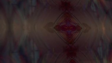 Soyut geometrik atmosferik doku güzel dekoratif desen ayna fraktal dikişsiz arka plan video